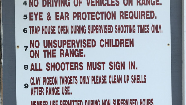 Trap and Skeet Range rules