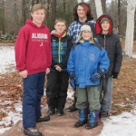 Troop 193 from Winchendon participate in the “Flip the Blanket” event.